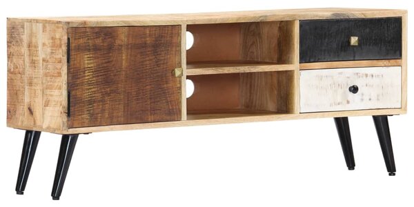 TV Cabinet 115x30x47 cm Solid Mango Wood