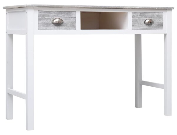 Writing Desk Grey 110x45x76 cm Wood