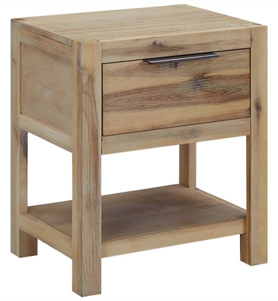 Nightstands with Drawers 2 pcs 40x30x48 cm Solid Acacia Wood