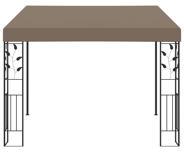 Wall-mounted Gazebo 3x3x2.5 m Taupe