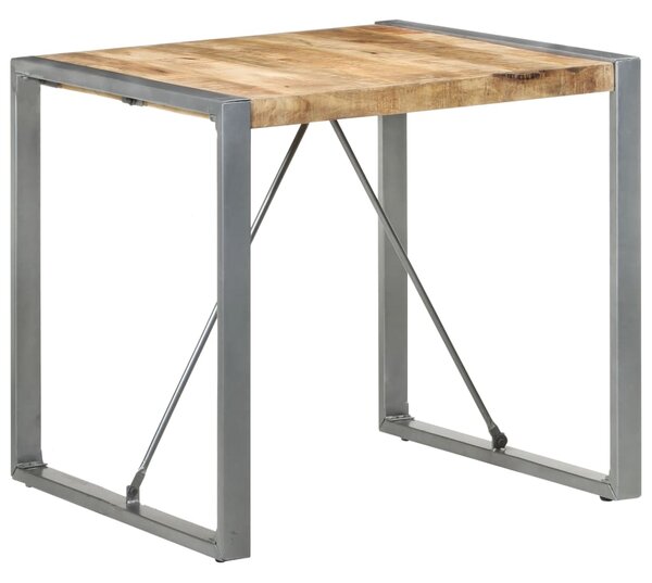 Dining Table 80x80x75 cm Rough Mango Wood