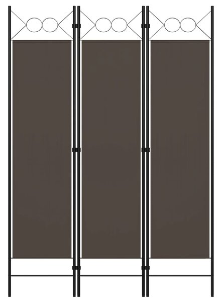 3-Panel Room Divider Anthracite 120x180 cm