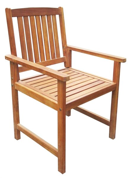 Garden Chairs 2 pcs Solid Acacia Wood Brown