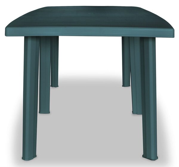 Garden Table Green 210x96x72 cm Plastic