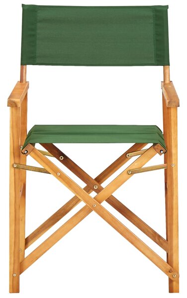 Director's Chair Solid Acacia Wood Green