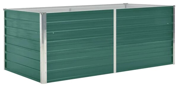 Raised Garden Bed 160x80x45 cm Galvanised Steel Green