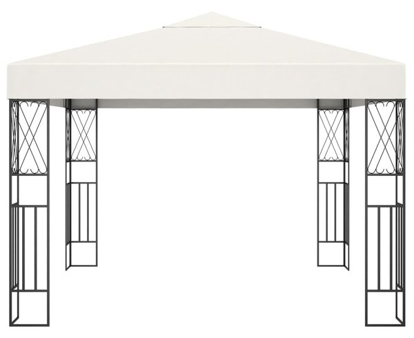 Gazebo 3x3 m Cream Fabric