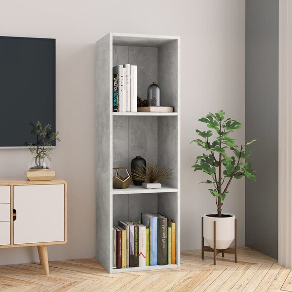 Book Cabinet/TV Cabinet Concrete Grey 36x30x114 cm Engineered Wood