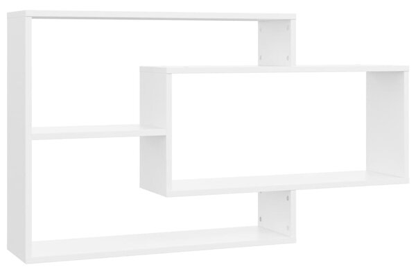 Wall Shelf White 104x20x58.5 cm Engineered Wood