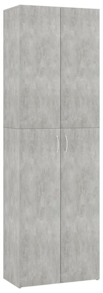 Office Cabinet Concrete Grey 60x32x190 cm Engineered Wood