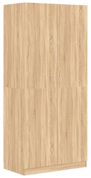 Wardrobe Sonoma Oak 90x52x200 cm Engineered Wood