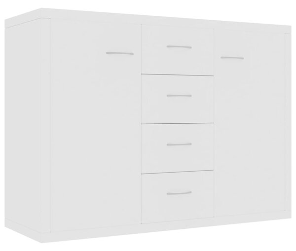 Sideboard White 88x30x65 cm Engineered Wood