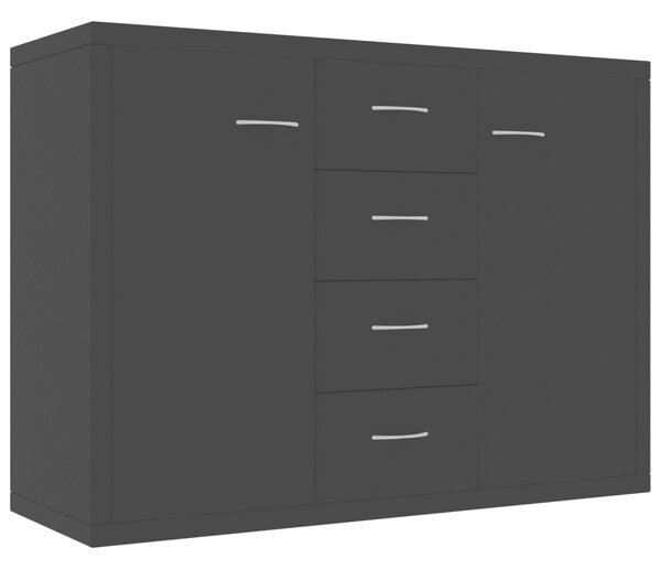 Sideboard Black 88x30x65 cm Engineered Wood