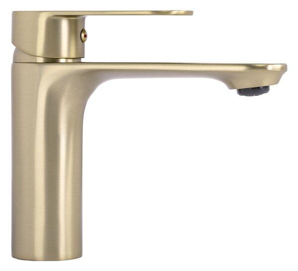 Bathroom faucet Rea Drop Brush Gold low