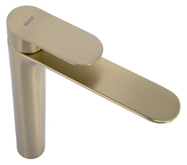 Bathroom faucet Rea Drop Brush Gold High