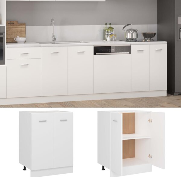 Bottom Cabinet White 60x46x81.5 cm Engineered Wood