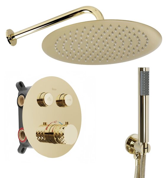 Shower system Rea Lungo Diamond Gold + BOX