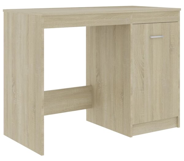 Desk Sonoma Oak 100x50x76 cm Engineered Wood