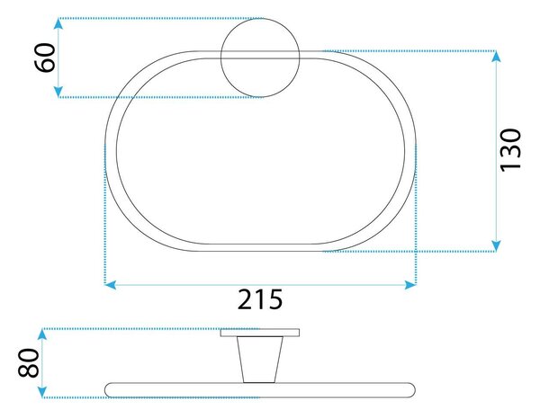 Ring hanger 16101 Aristo Brush Nickle