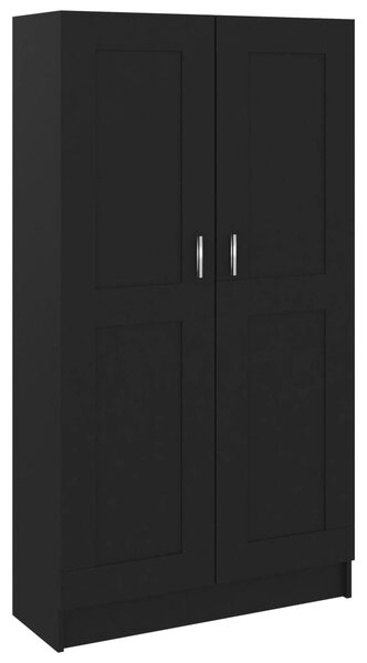 Book Cabinet Black 82.5x30.5x150 cm Engineered Wood