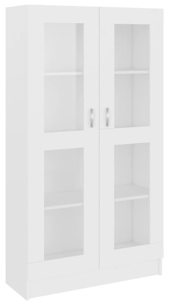 Vitrine Cabinet White 82.5x30.5x150 cm Engineered Wood