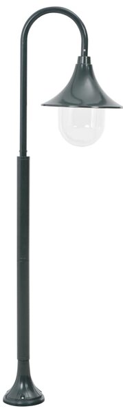 Garden Post Light E27 120 cm Aluminium Dark Green