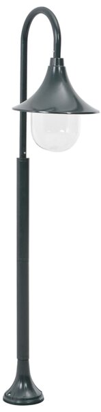 Garden Post Light E27 120 cm Aluminium Dark Green