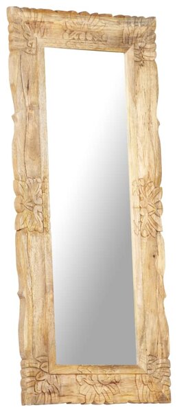 Mirror 110x50 cm Solid Mango Wood