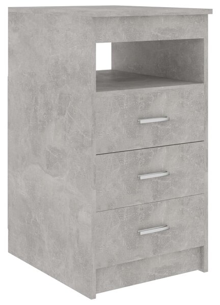 Drawer Cabinet Concrete Grey 40x50x76 cm Engineered Wood