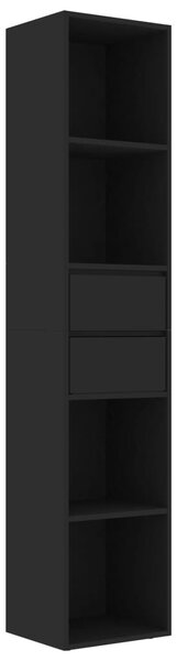 Book Cabinet Black 36x30x171 cm Engineered Wood