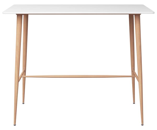 Bar Table White 120x60x105 cm