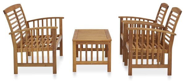 4 Piece Garden Lounge Set Solid Acacia Wood