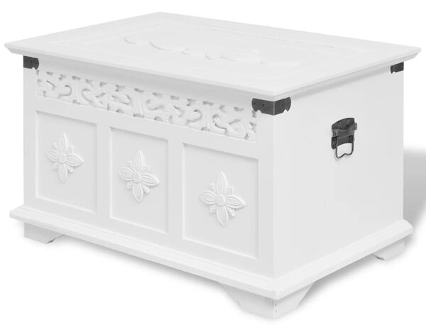 Two Piece Storage Chest Set White