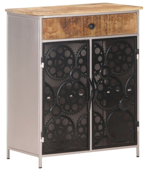 Sideboard 60x35x75 cm Rough Mango Wood & Iron