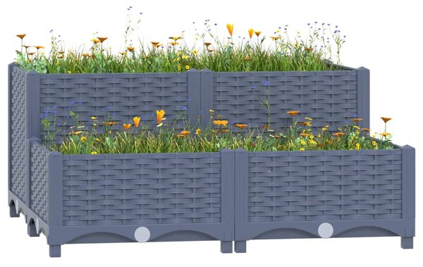 Raised Bed 80x80x38 cm Polypropylene