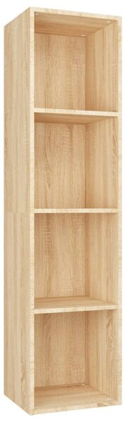 Book Cabinet/TV Cabinet Sonoma Oak 36x30x143 cm Engineered Wood