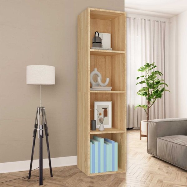 Book Cabinet/TV Cabinet Sonoma Oak 36x30x143 cm Engineered Wood