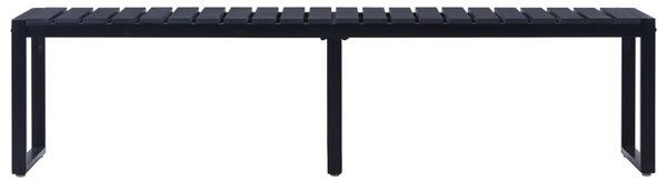 Garden Bench 180 cm PS Board Black