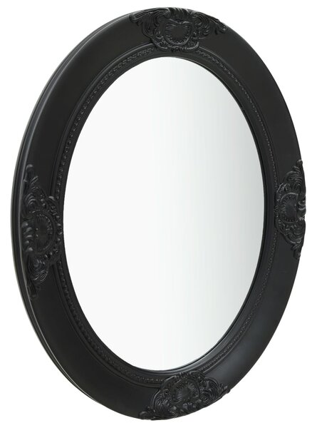 Wall Mirror Baroque Style 50x60 cm Black