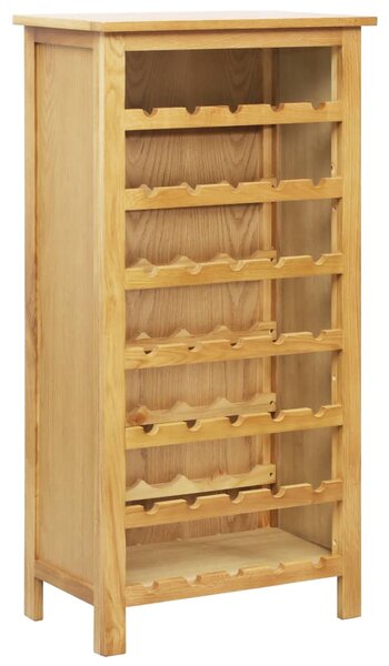 Wine Cabinet 56x32x110 cm Solid Oak Wood