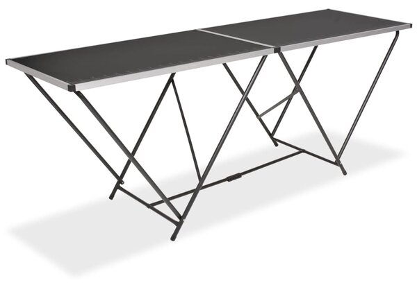 Folding Pasting Table MDF and Aluminium 200x60x78 cm