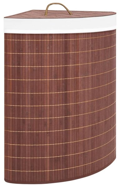 Bamboo Corner Laundry Basket Brown 60 L