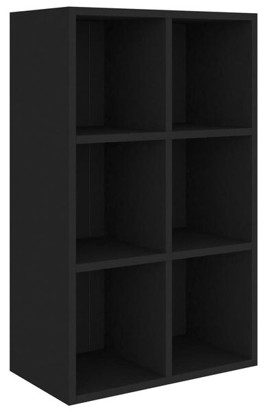 Book Cabinet/Sideboard Black 66x30x98 cm Engineered Wood