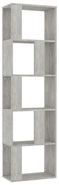 Book Cabinet/Room Divider Concrete Grey 45x24x159 cm Engineered Wood