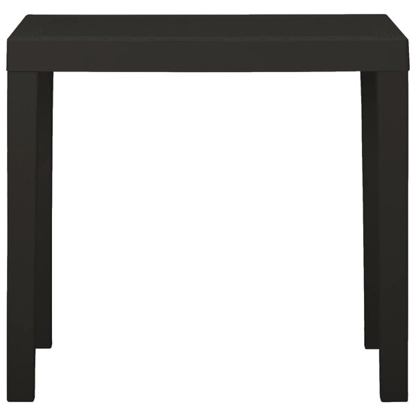 Garden Table Anthracite 79x65x72 cm Plastic