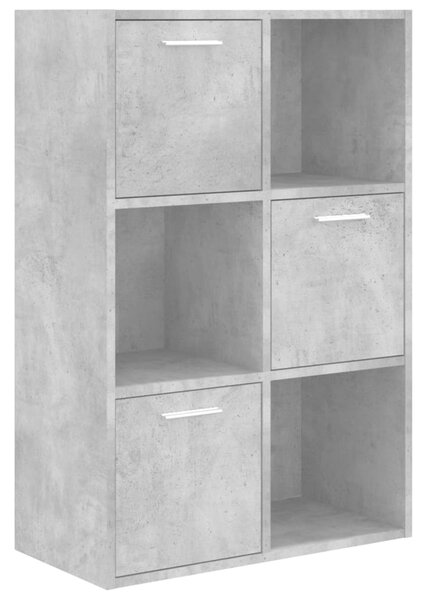 Storage Cabinet Concrete Grey 60x29.5x90 cm Engineered Wood