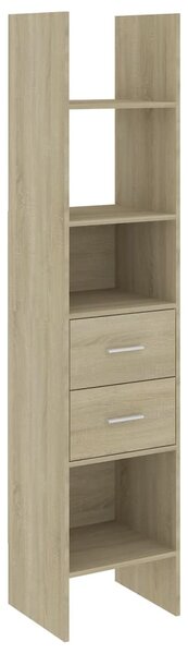 Book Cabinet Sonoma Oak 40x35x180 cm Engineered Wood