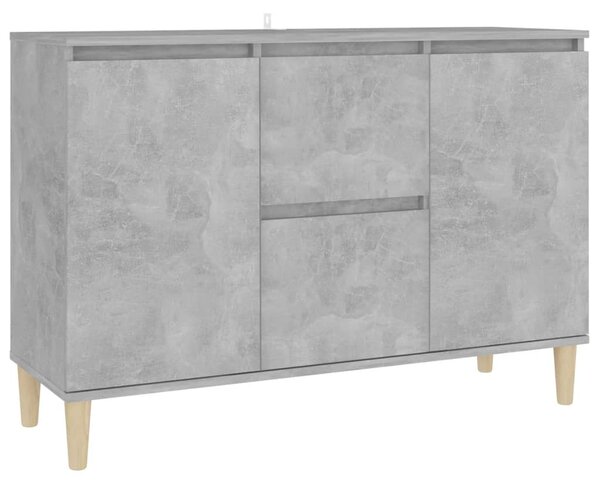 Sideboard Concrete Grey 101x35x70 cm Engineered Wood