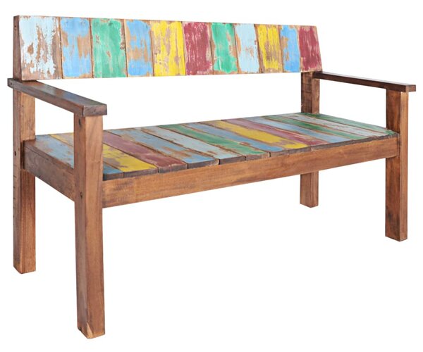 Bench 115 cm Solid Reclaimed Wood