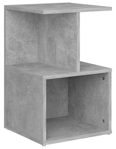 Bedside Cabinet Concrete Grey 35x35x55 cm Engineered Wood